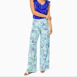 Lilly Pulitzer Lorena Breezy Palazzo Pants NWT S